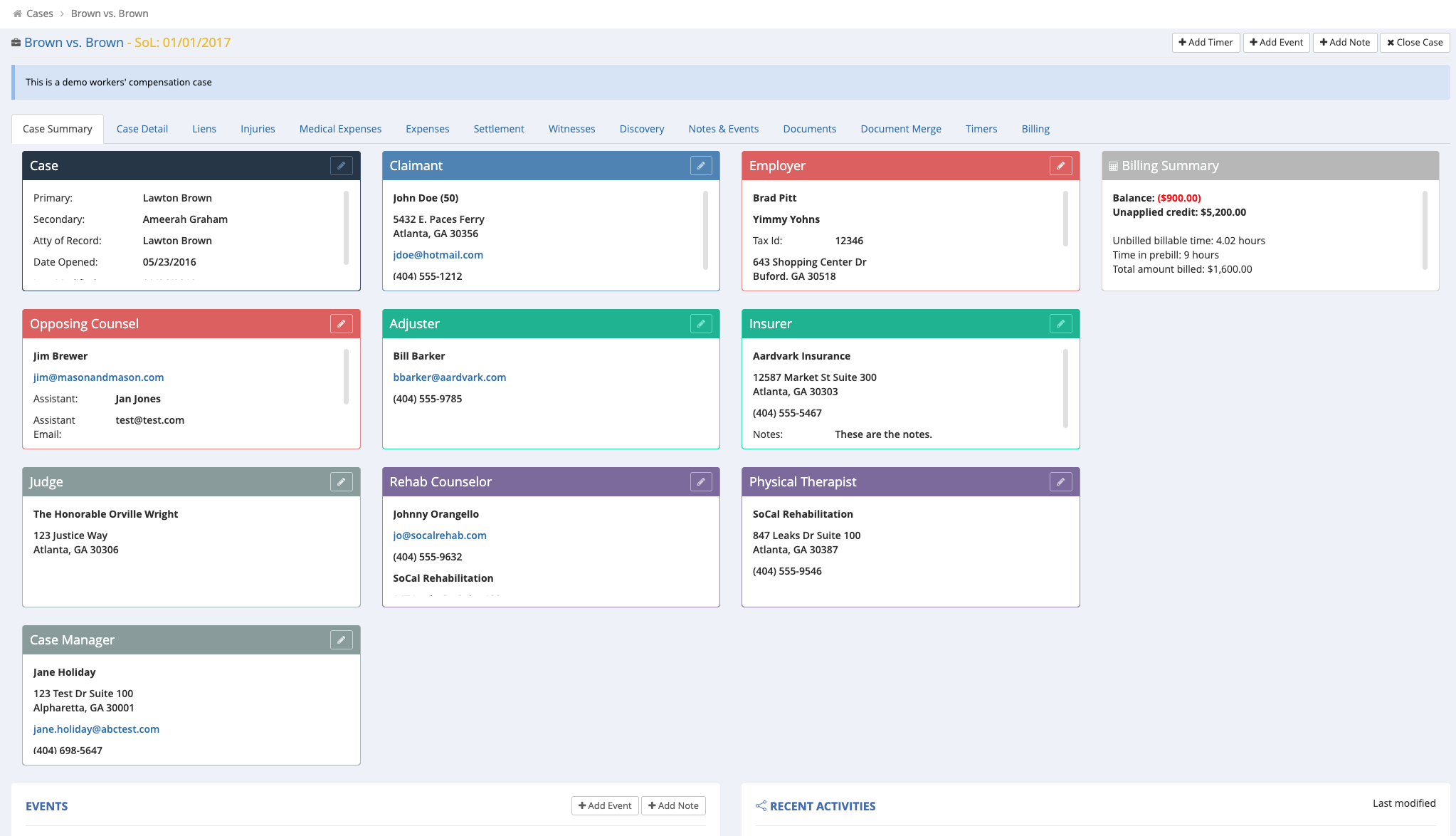 CaseWizard — Legal Case & Practice Management Software